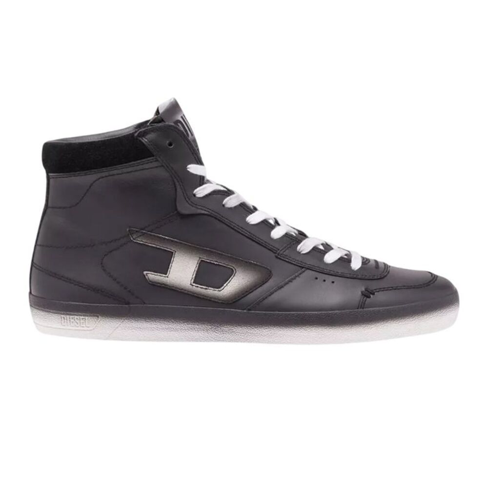 Diesel Mens Leroji Leather Sneakers / Black